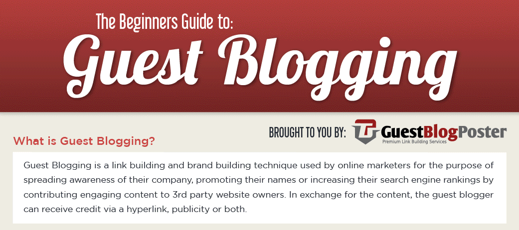 Guide to Guest Blogging Infographic