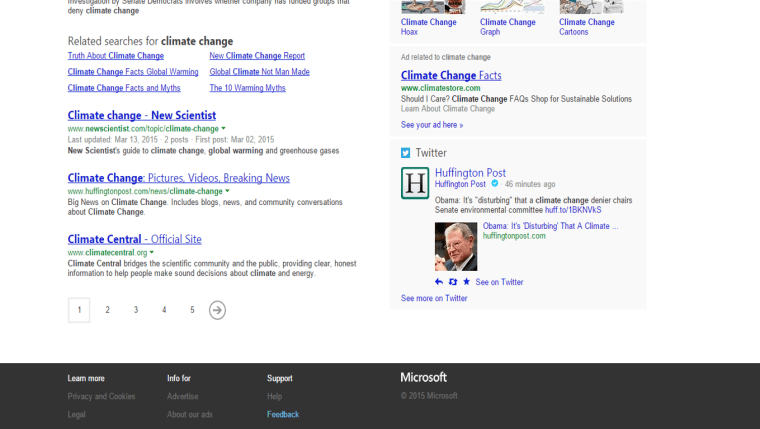 Bing Search Results