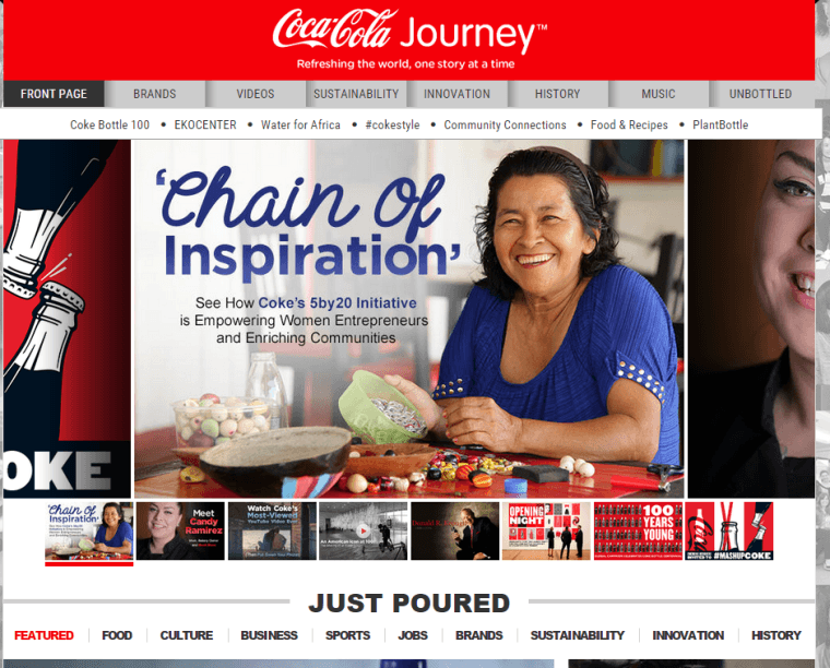 Coca-Cola Journey Homepage  The Coca-Cola Company