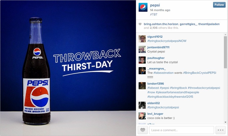 Pepsi Instagram