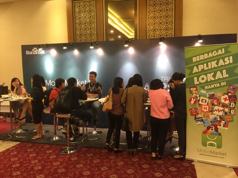 Baidu booth at Echelon. Photo courtesy of e27