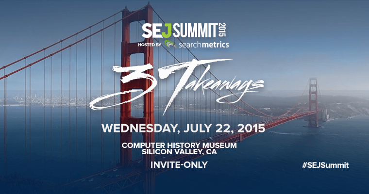Here is The Agenda For #SEJSummit Silicon Valley!