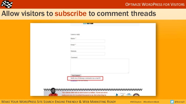 Allow visitors to subscribe to blog comment threads