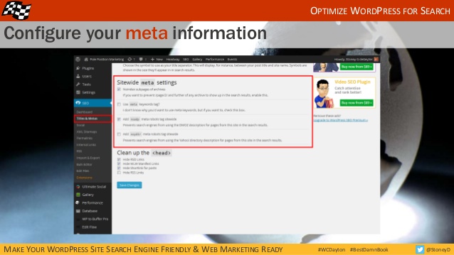 How to configure your meta information in WordPress