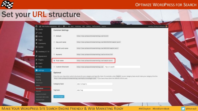 How to set up your URL structure in WordPress