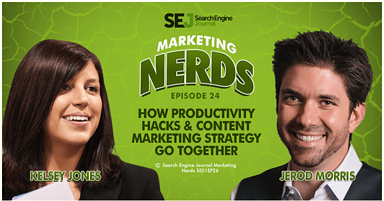 #MarketingNerds: Productivity & Content Marketing Hacks With Jerod Morris, @CopyBlogger