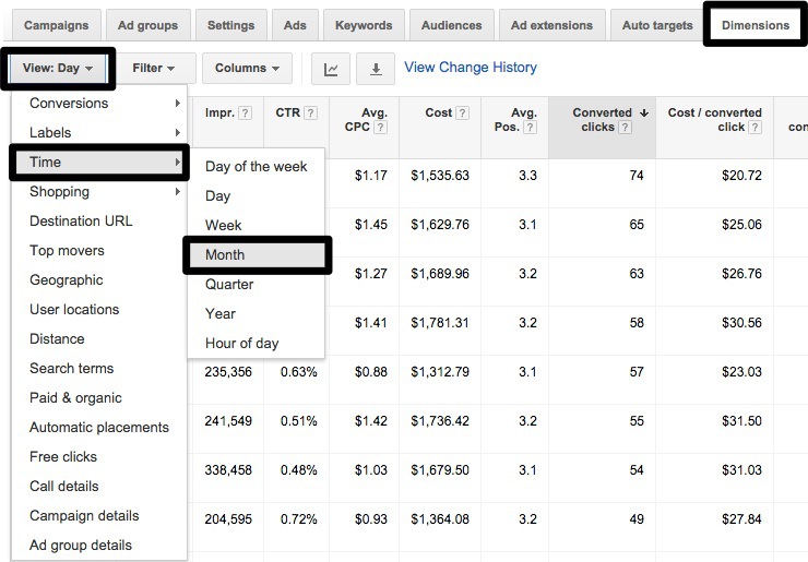 Screenshot 3 5 ways to use the 80:20 analysis to improve your campaigns