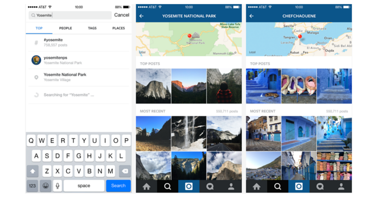 instagram search by location