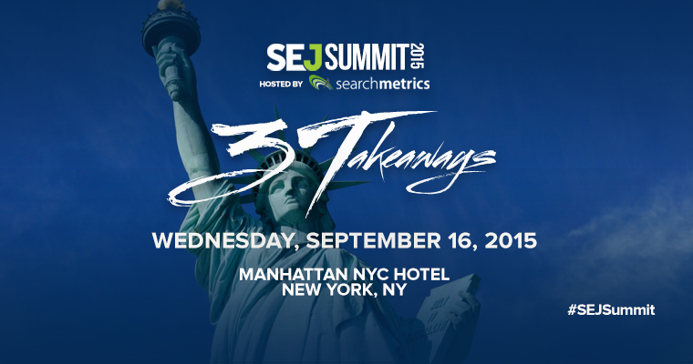 Now Here’s a Conference You Don’t Want to Miss: #SEJSummit New York