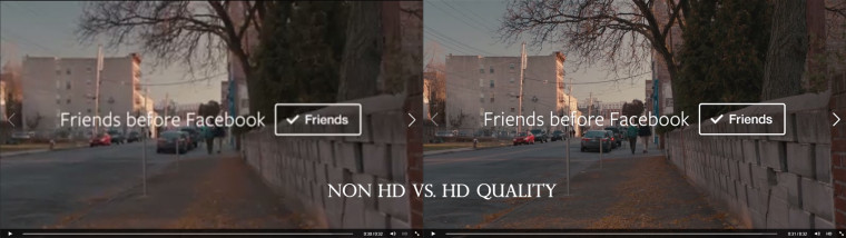 Facebook video HD quality comparison