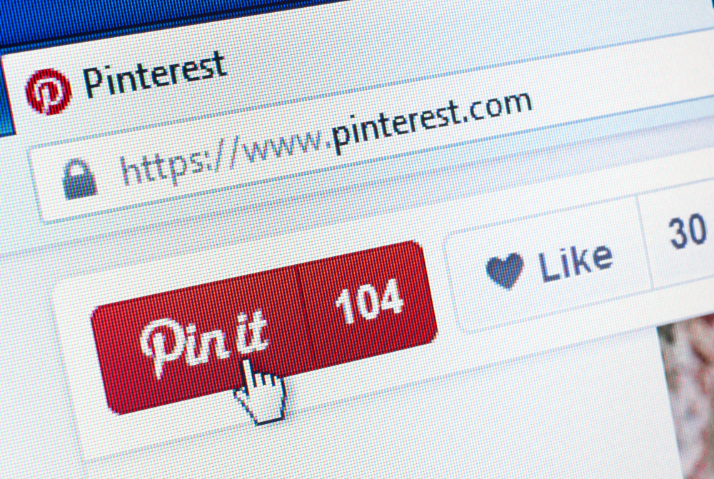 pinterest monthly users