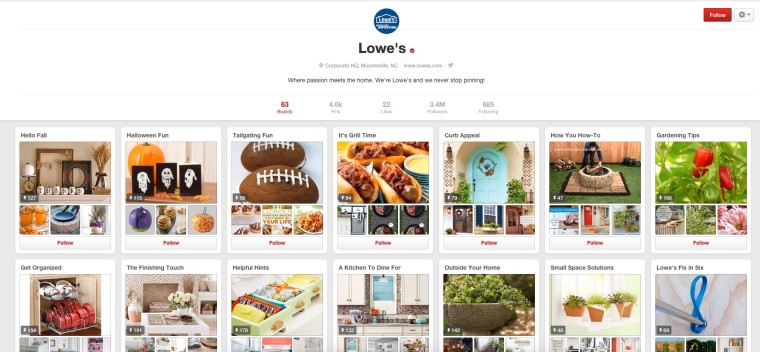 lowes pinterest