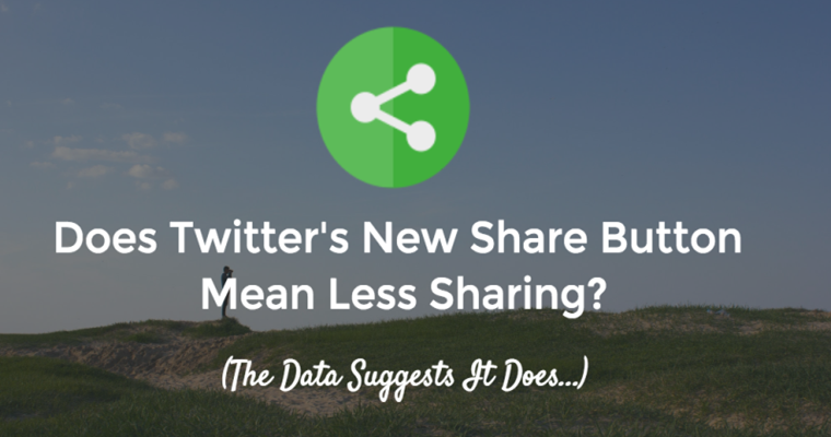 Does Twitter's New Sharing Button Mean Less Sharing? | SEJ