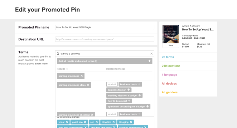 How to Create Winning Promoted Pins on Pinterest | SEJ