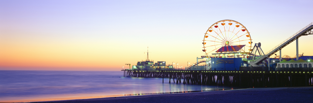 gorgeous view of santa monica pier