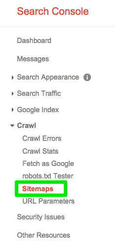 Google Search Console Sitemaps