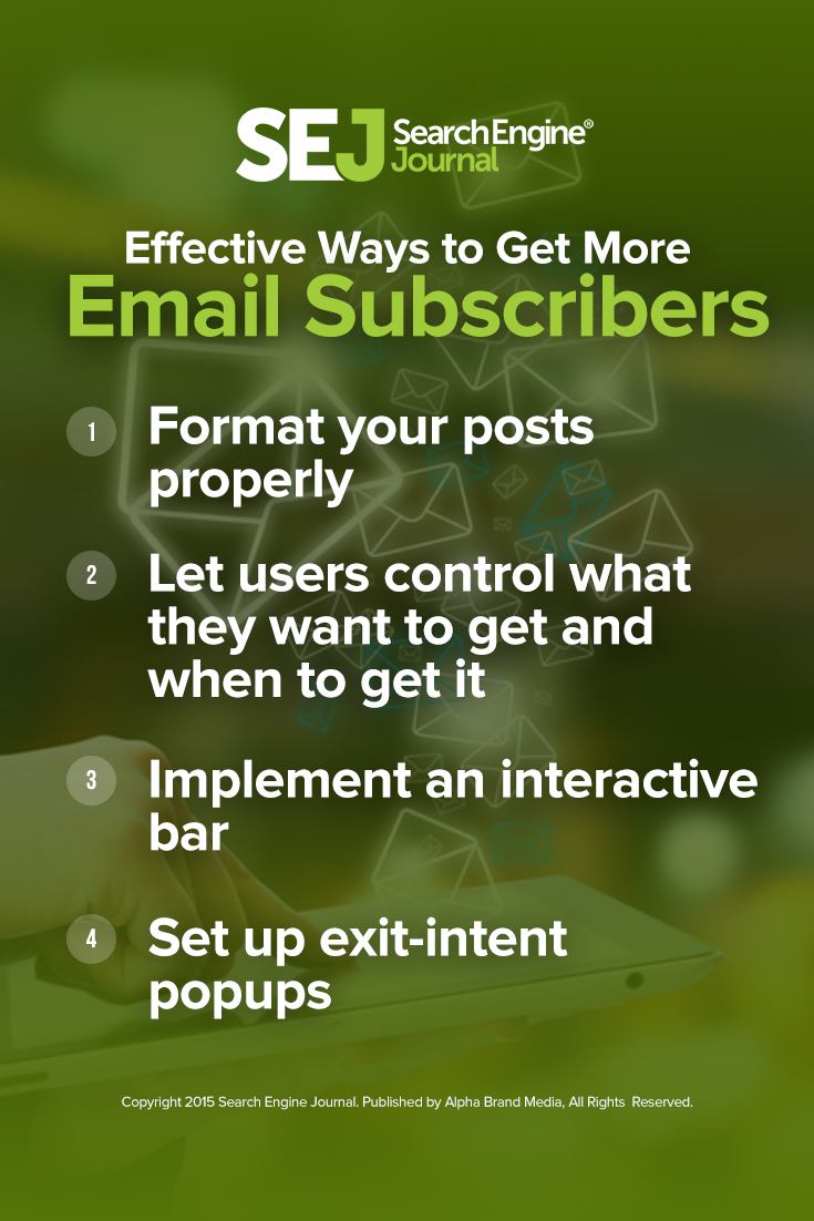 Effective Ways to Get More Email Subscribers