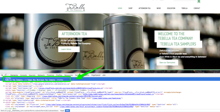 Google Local Search Results TeBella Tea Company