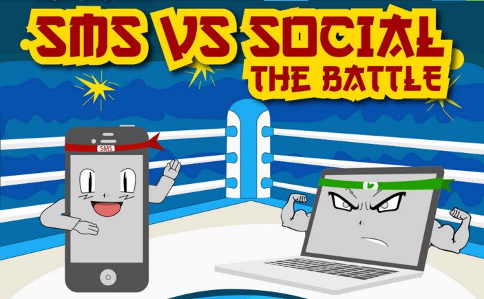 SMS vs Social Media - Infographic by Textlocal