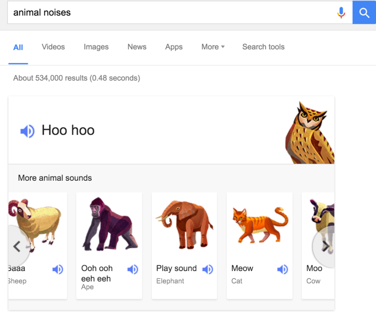 google animal noises
