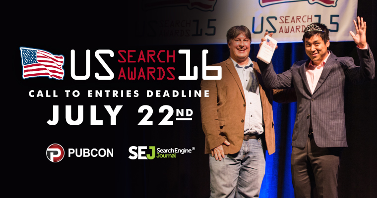 US Search Awards 2016: Last Call for Entries July 22!