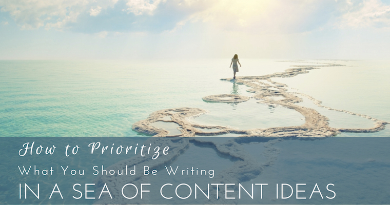 How to Prioritize What You Should be Creating in a Sea of Content Ideas