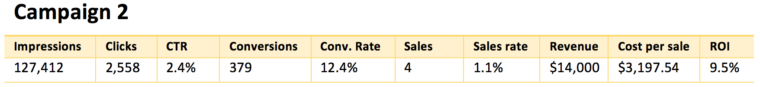 PPC Campaign Analytics Data – Campaign 2