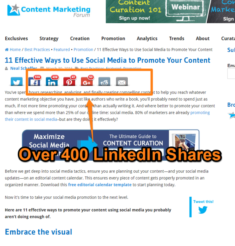 LinkedIn Share