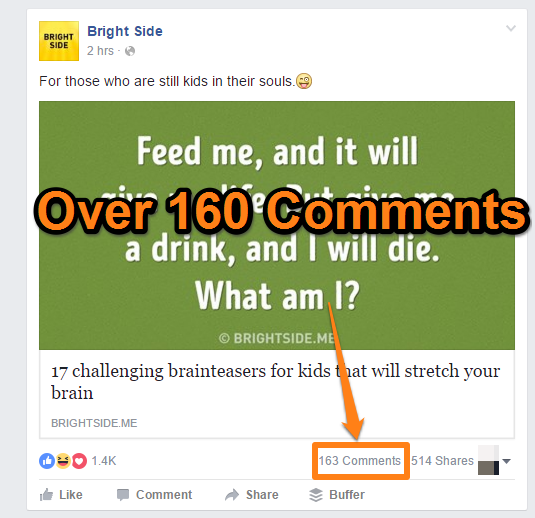 Social Media Comments - Facebook