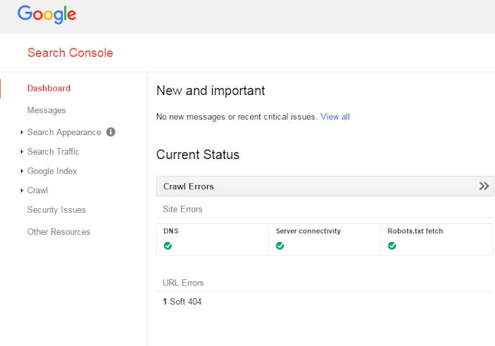 Where to Find Search Console Messages