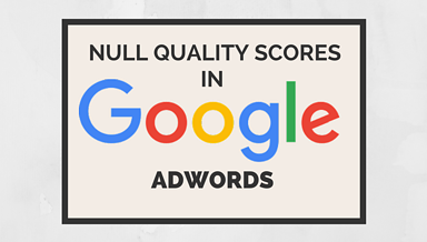 Google AdWords Returning Null Quality Scores Starting September 12