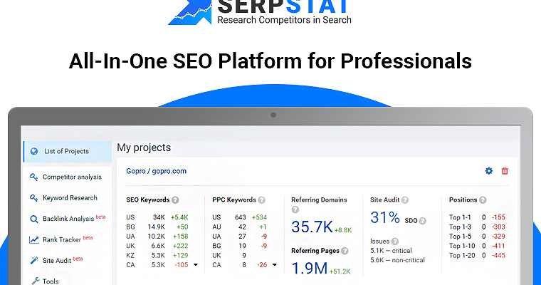 Serpstat: A Multi Tool for SEO Specialists and Marketers