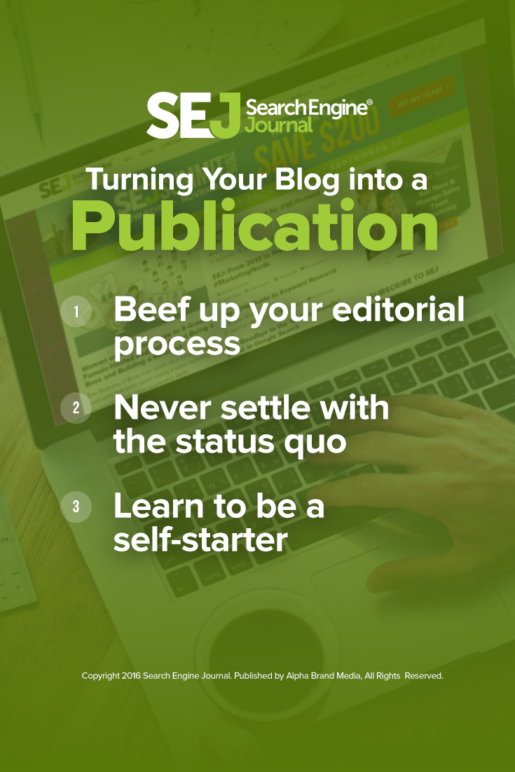 Turning Your Blog into a Publication