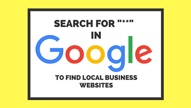Hidden Google Command: Search “**” For a List of Local Business Websites