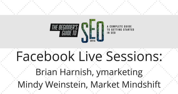 Facebook Live Sessions- Brian Harnish and Mindy Weinstein