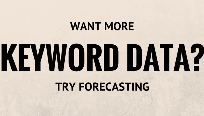 keyword planner forecasting