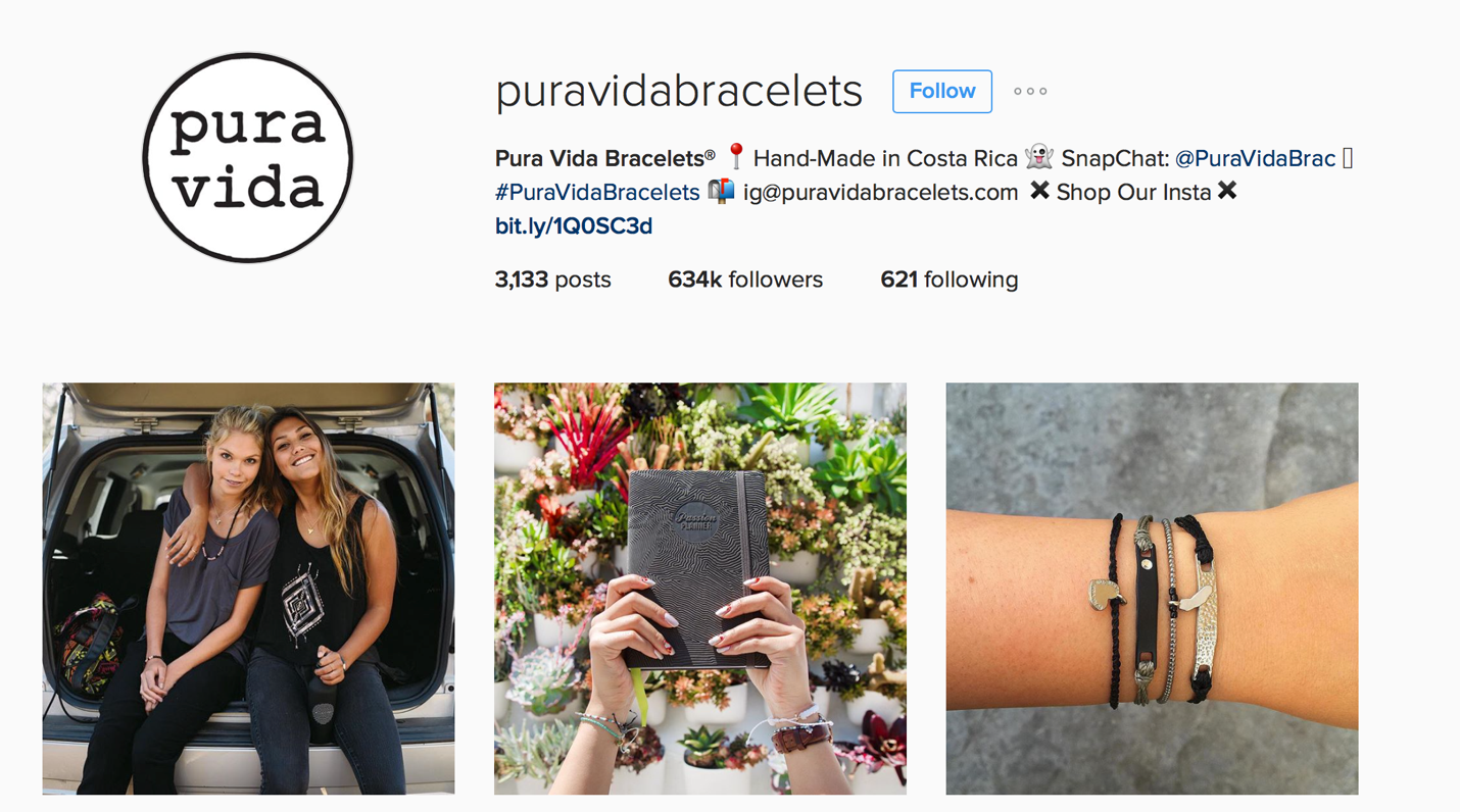 puravida bracelets