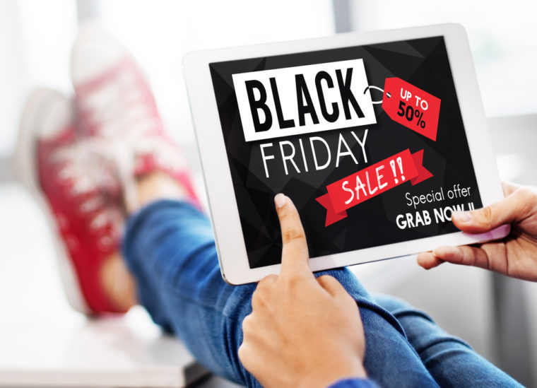 Black Friday Discount Half Price Promotion Concept