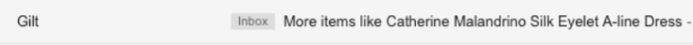 Personalized subject line