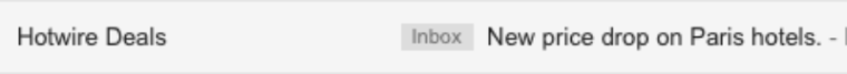 Personalized subject line