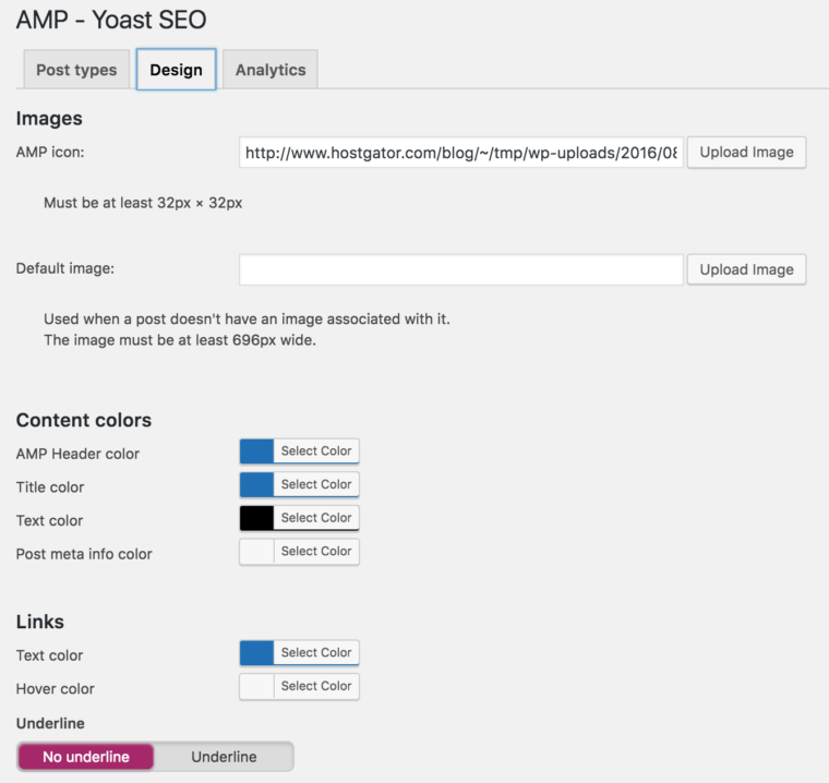 Yoast SEO AMP Design