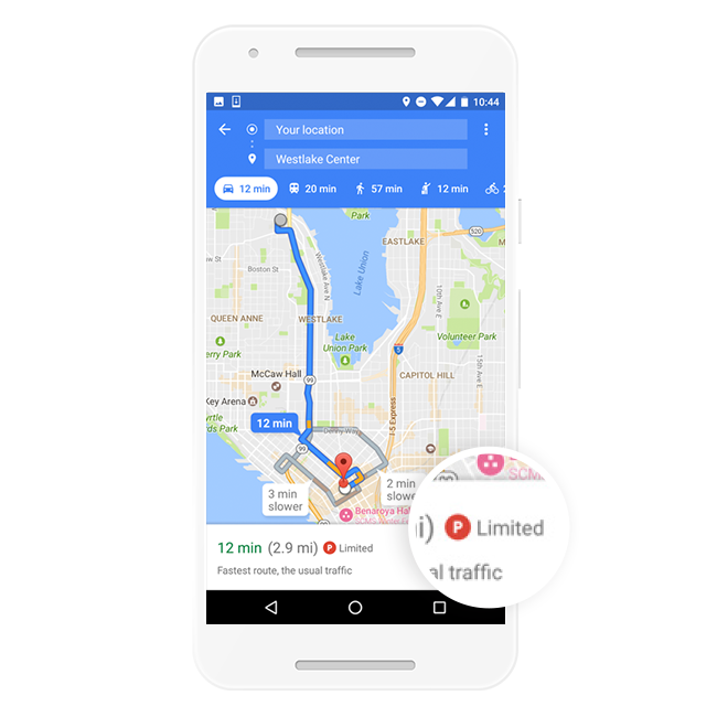 Google Maps on Android Now Shows How Difficult it is to Find Parking
