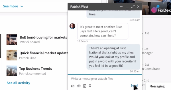 New LinkedIn Messaging