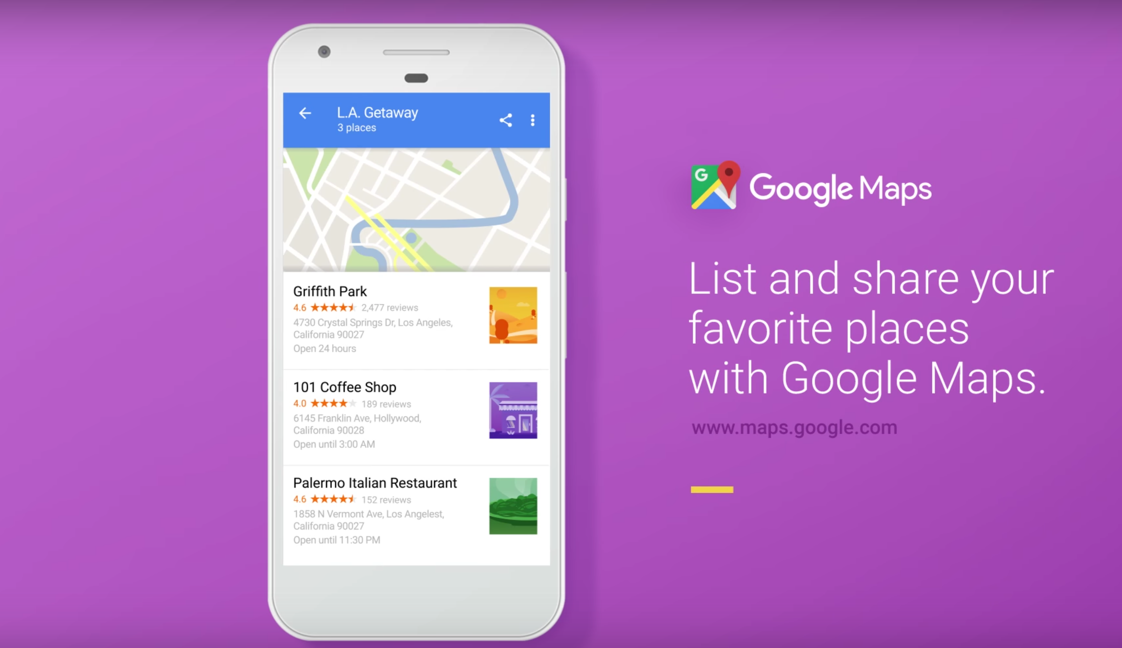 Google Maps Update: Create and Share Lists of Favorite Places