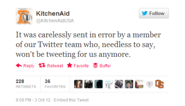 KitchenAid representative's apology2