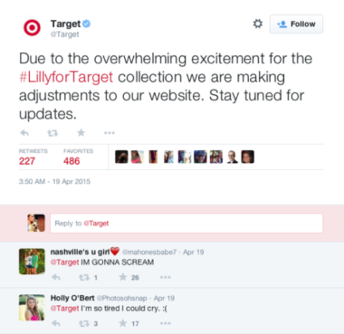 Target's response