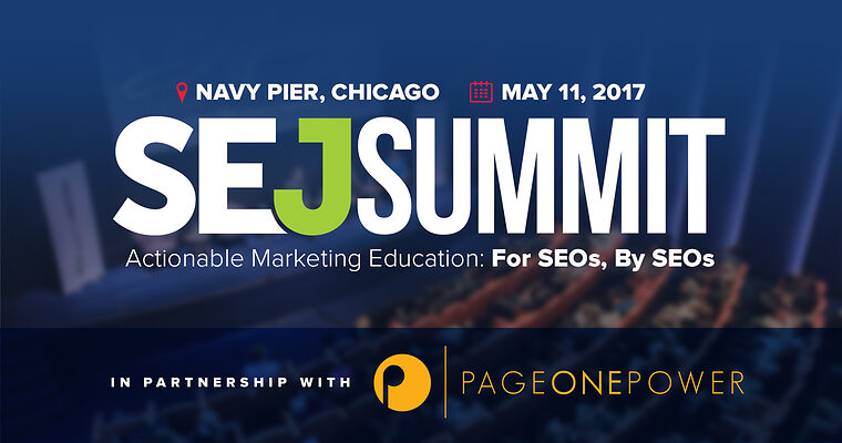 Page One Power Partners with SEJ Summit Chicago 2017