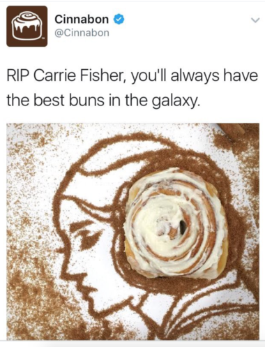 Cinnabon Carrie Fisher Share