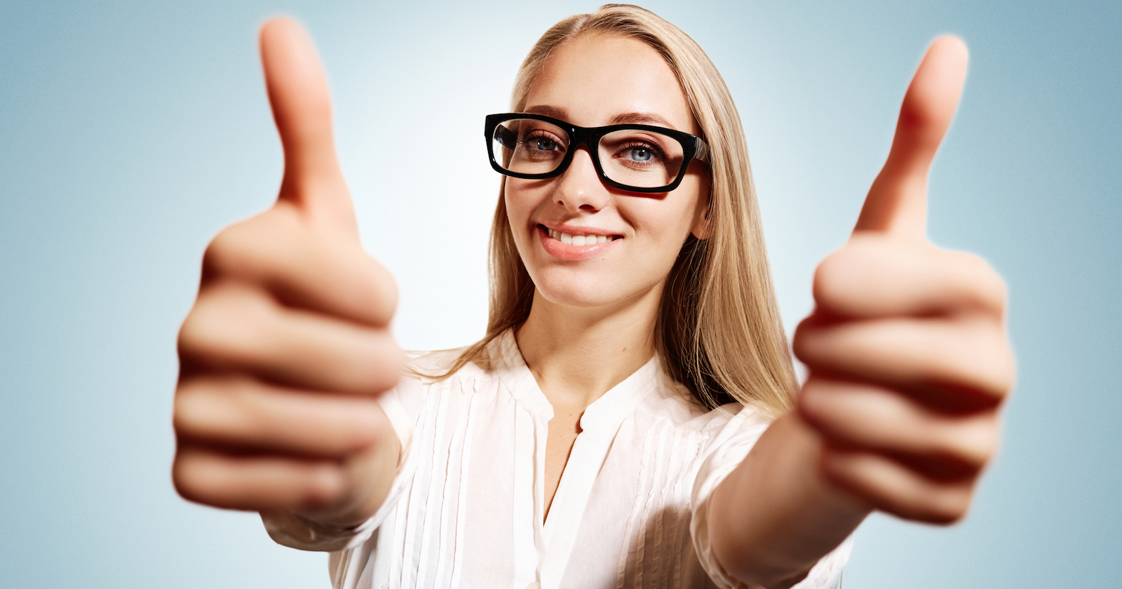 Woman Giving Thumbs Up