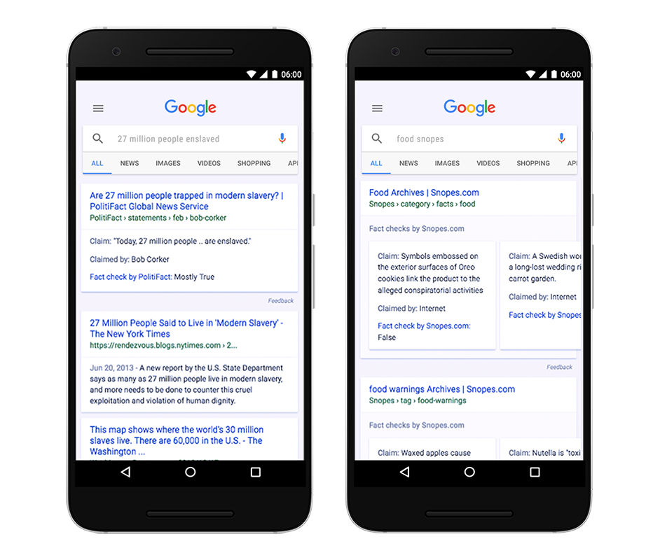 Google Expands “Fact Check” Tag to Search Results and News Articles Worldwide